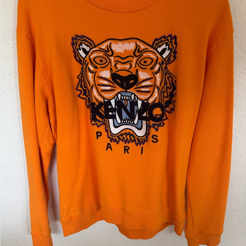 Men’s Kenzo Orange Tiger Sweater XL